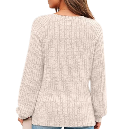 Womens Long Sleeve Sweater Casual Tunic Work Top