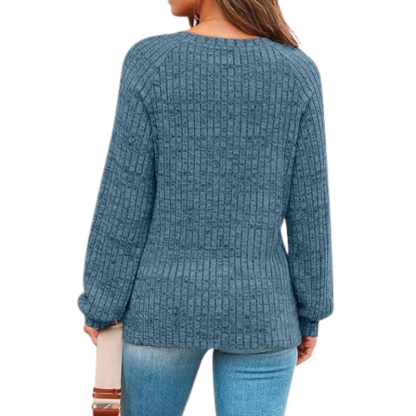 Womens Long Sleeve Sweater Casual Tunic Work Top