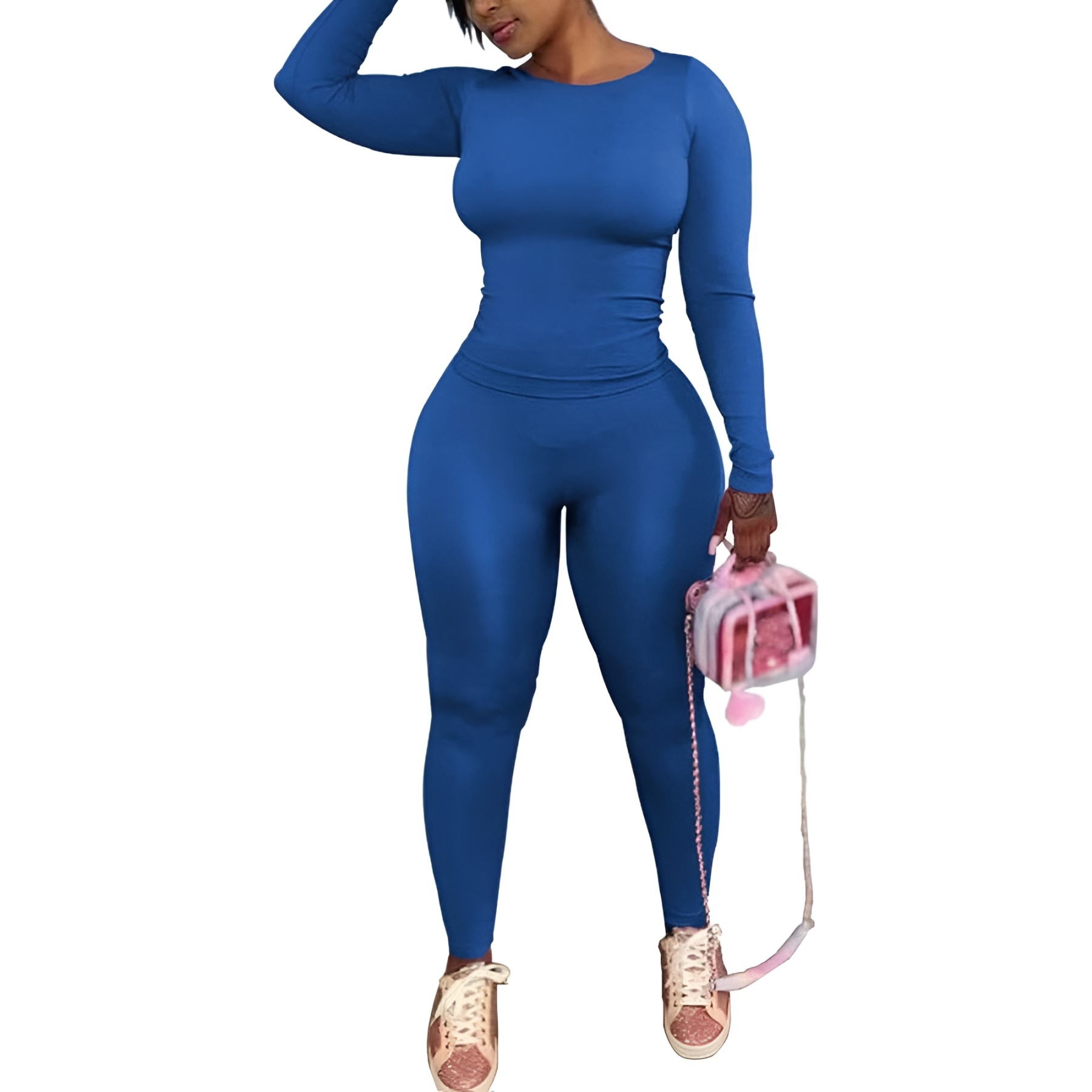 Two Piece Track Suits For Women With Long Sleeve Workout Top And Pants