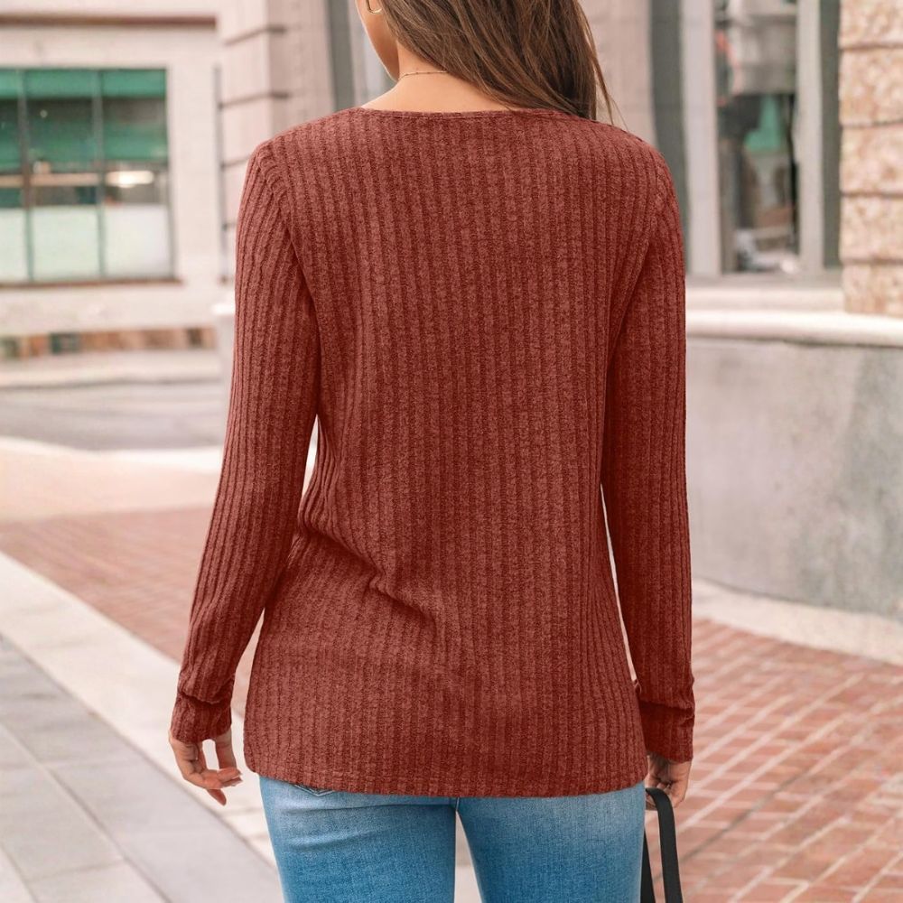 Women's Lace Long Sleeve Shirt Fall Top Fashion Casual Tunic Sweaters Mesh