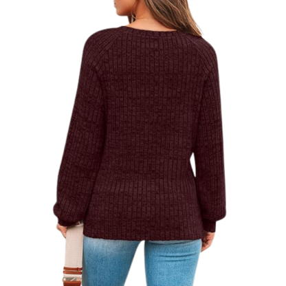 Womens Long Sleeve Sweater Casual Tunic Work Top