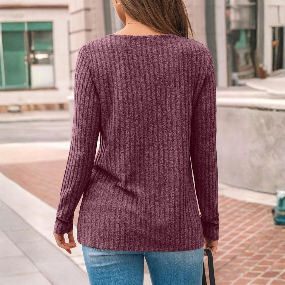 Women's Lace Long Sleeve Shirt Fall Top Fashion Casual Tunic Sweaters Mesh