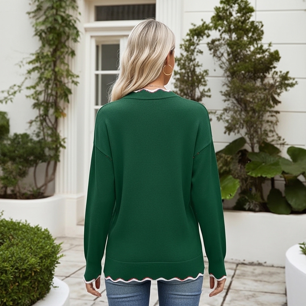 Casual Long Sleeve Lightweight Sweaters For Women
