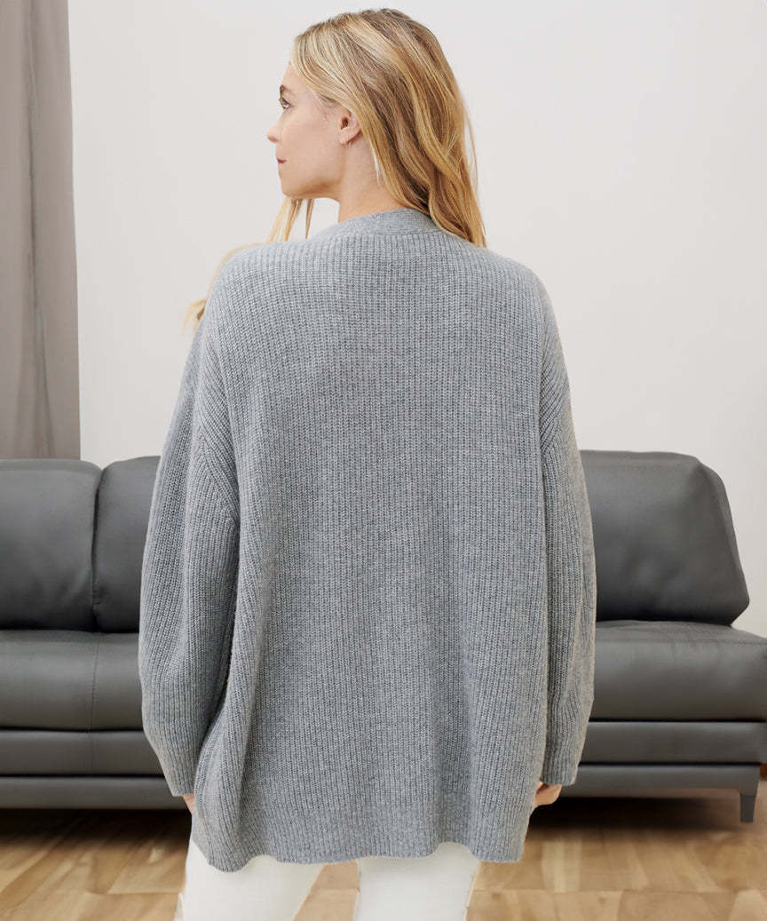 Cashmere Cocoon Cardigan-Comfy Blouse