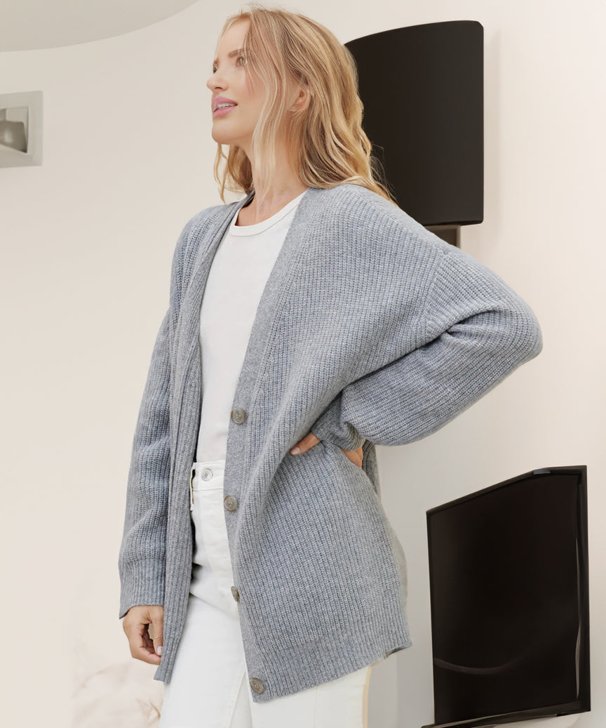 Cashmere Cocoon Cardigan-Comfy Blouse