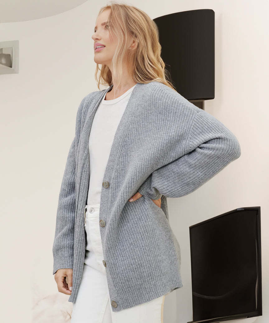 Cashmere Cocoon Cardigan-Comfy Blouse