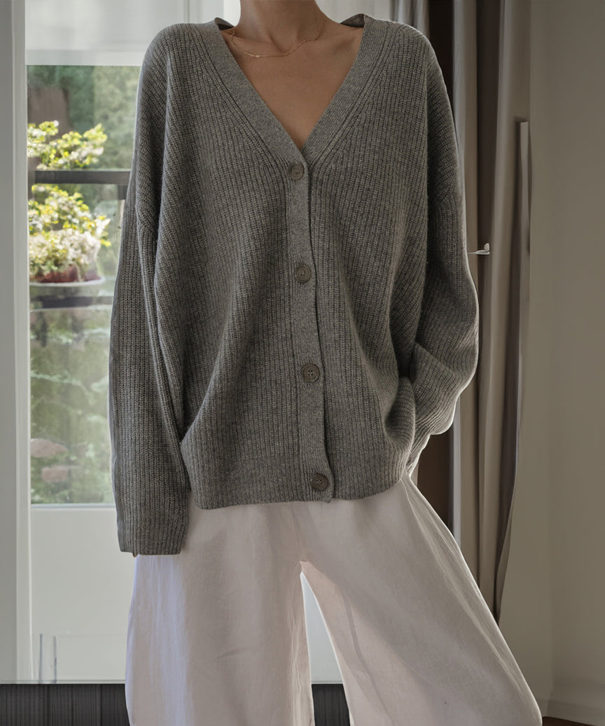 Cashmere Cocoon Cardigan-Comfy Blouse