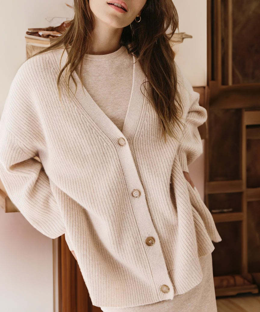 Cashmere Cocoon Cardigan-Comfy Blouse