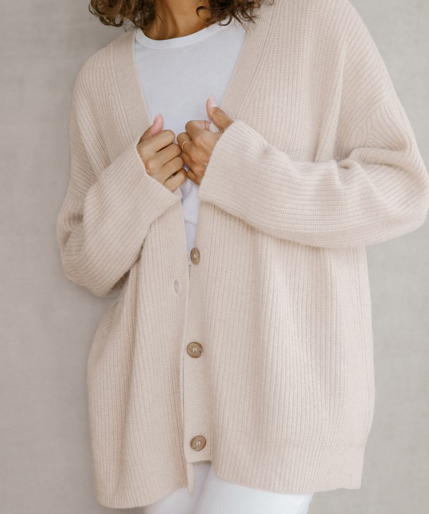 Cashmere Cocoon Cardigan-Comfy Blouse