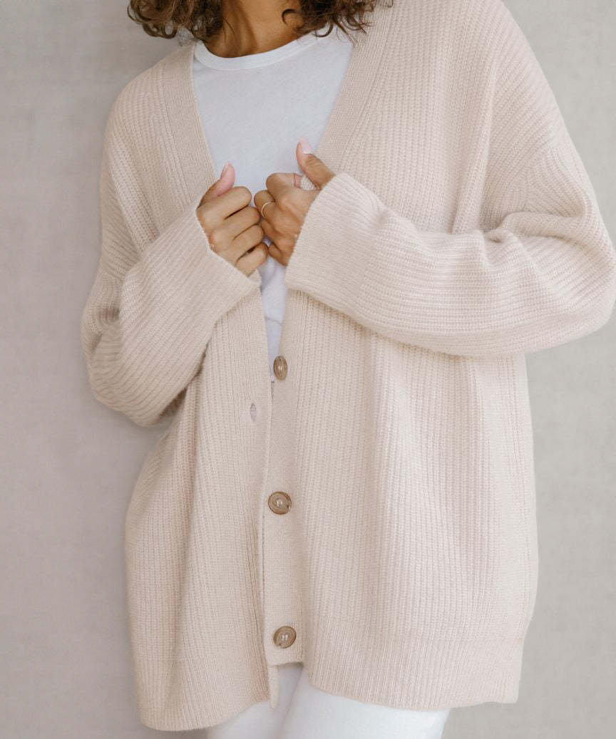Cashmere Cocoon Cardigan-Comfy Blouse