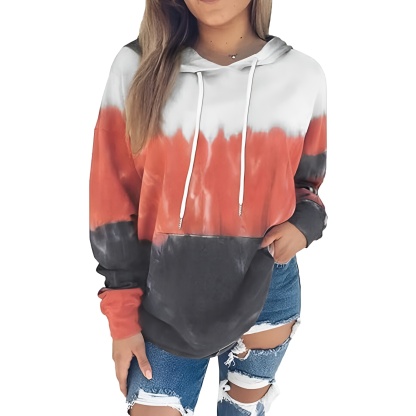 Casual Loose Fit Hoodies With Pullover Style And Drawstring For Women