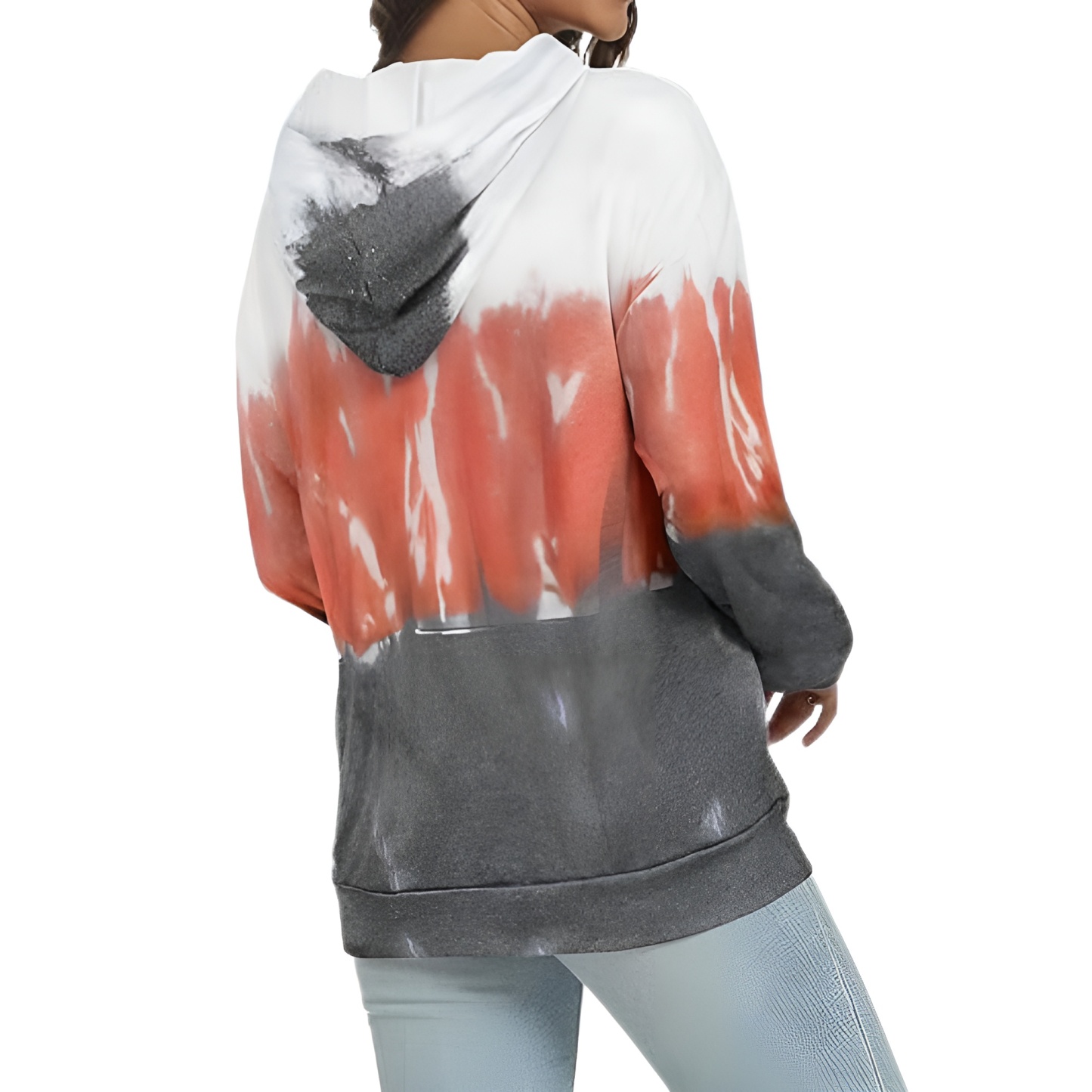 Casual Loose Fit Hoodies With Pullover Style And Drawstring For Women