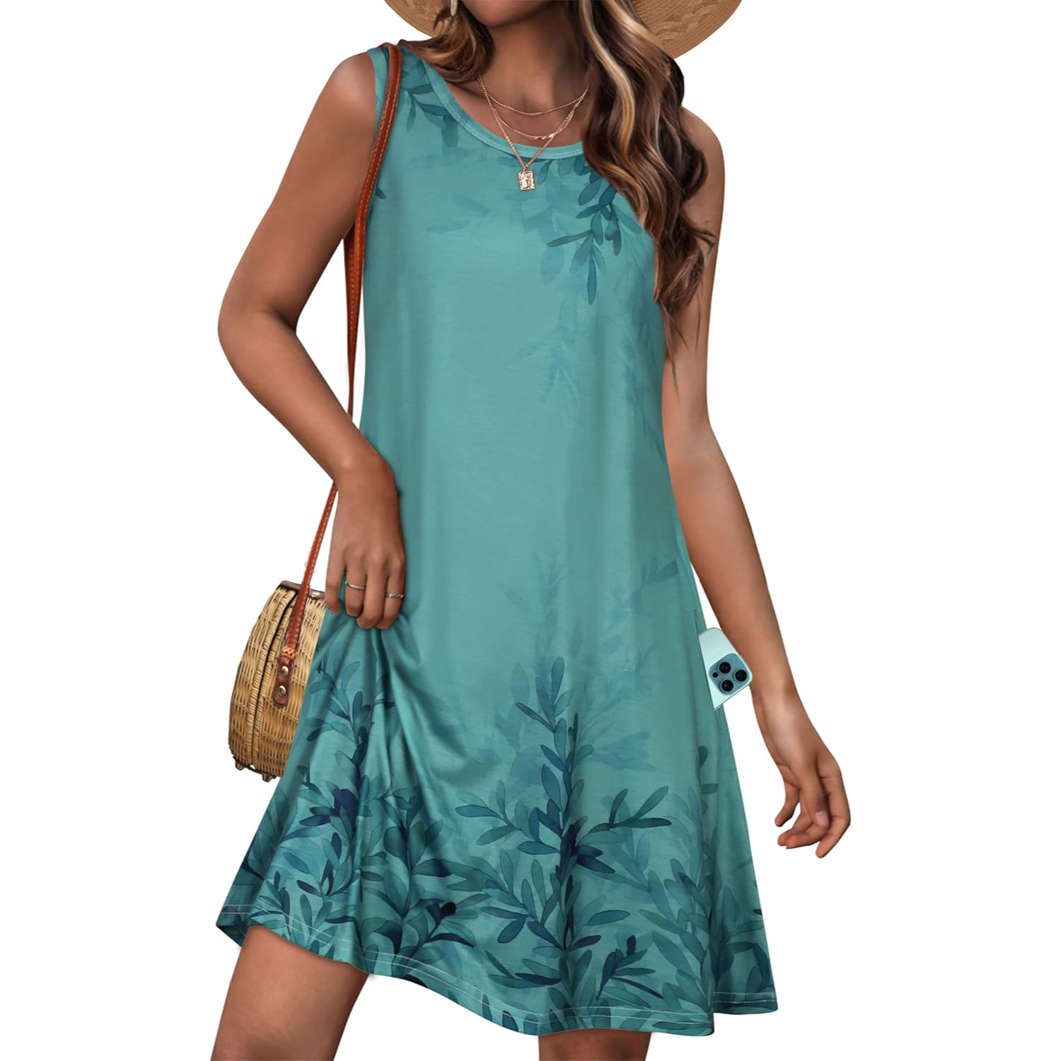 Casual Loose Sleeveless Beach Sundress Dress For Women