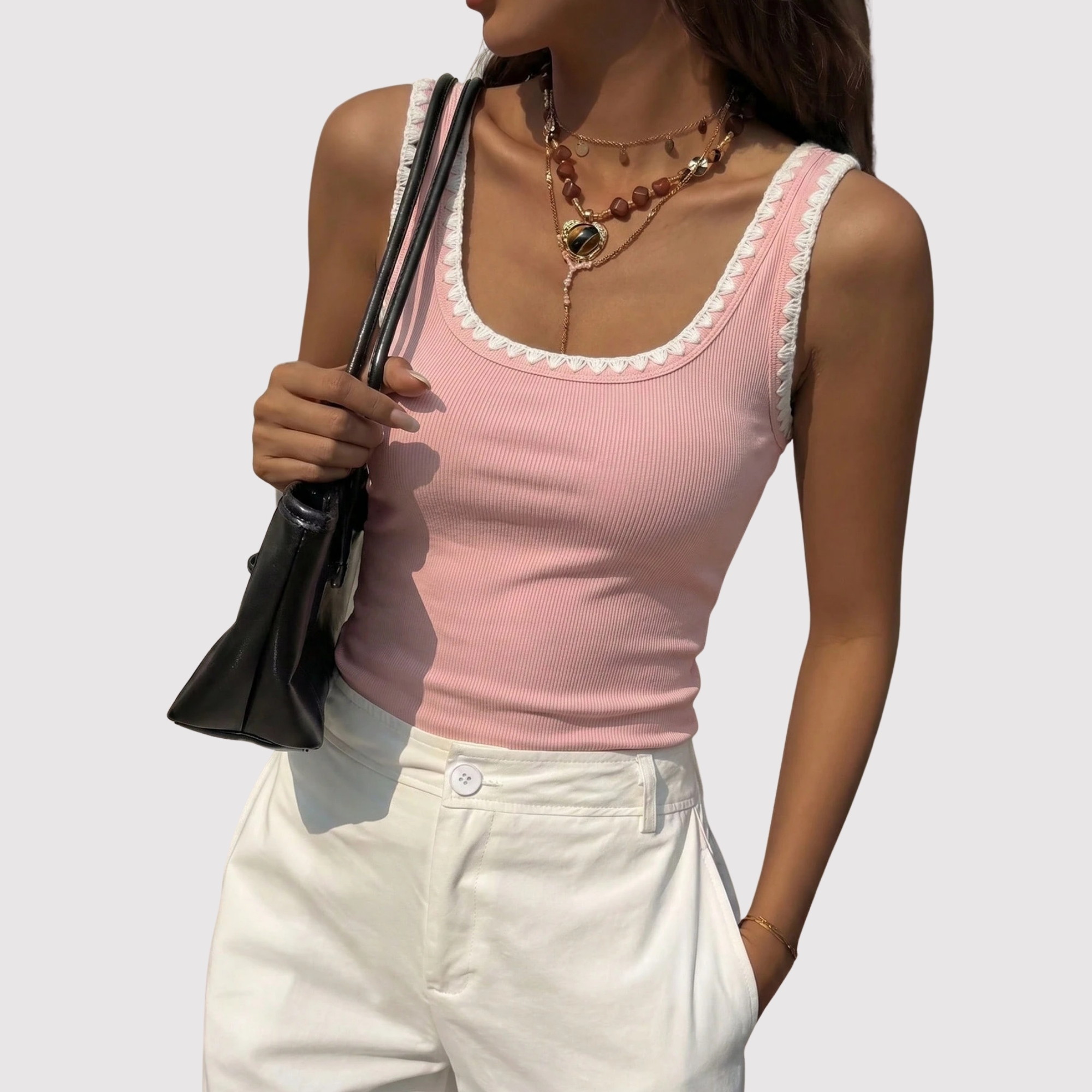 Casual Slim Sleeveless Tank Top For Women