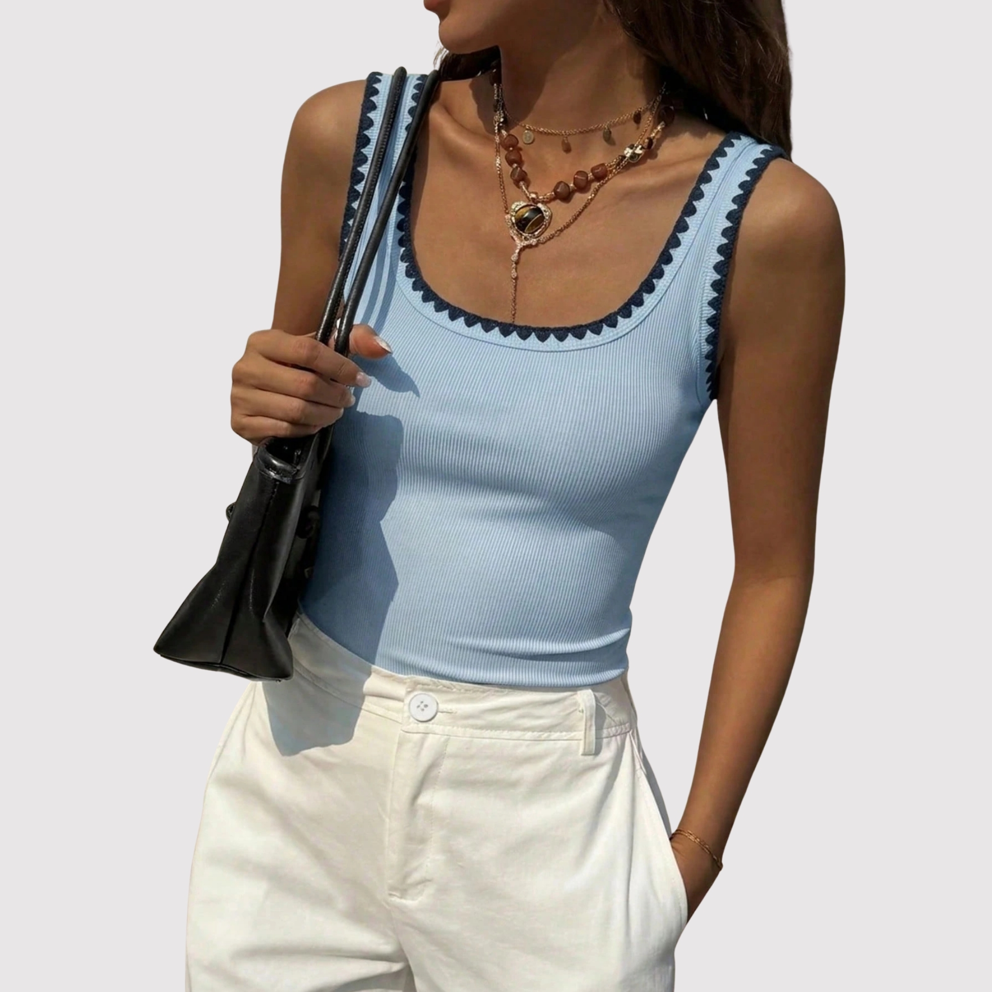Casual Slim Sleeveless Tank Top For Women