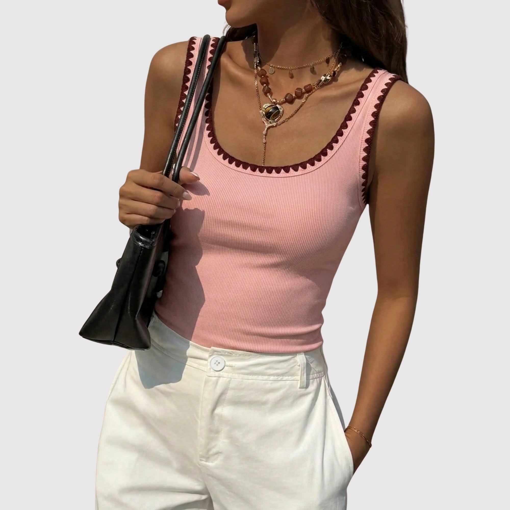 Casual Slim Sleeveless Tank Top For Women