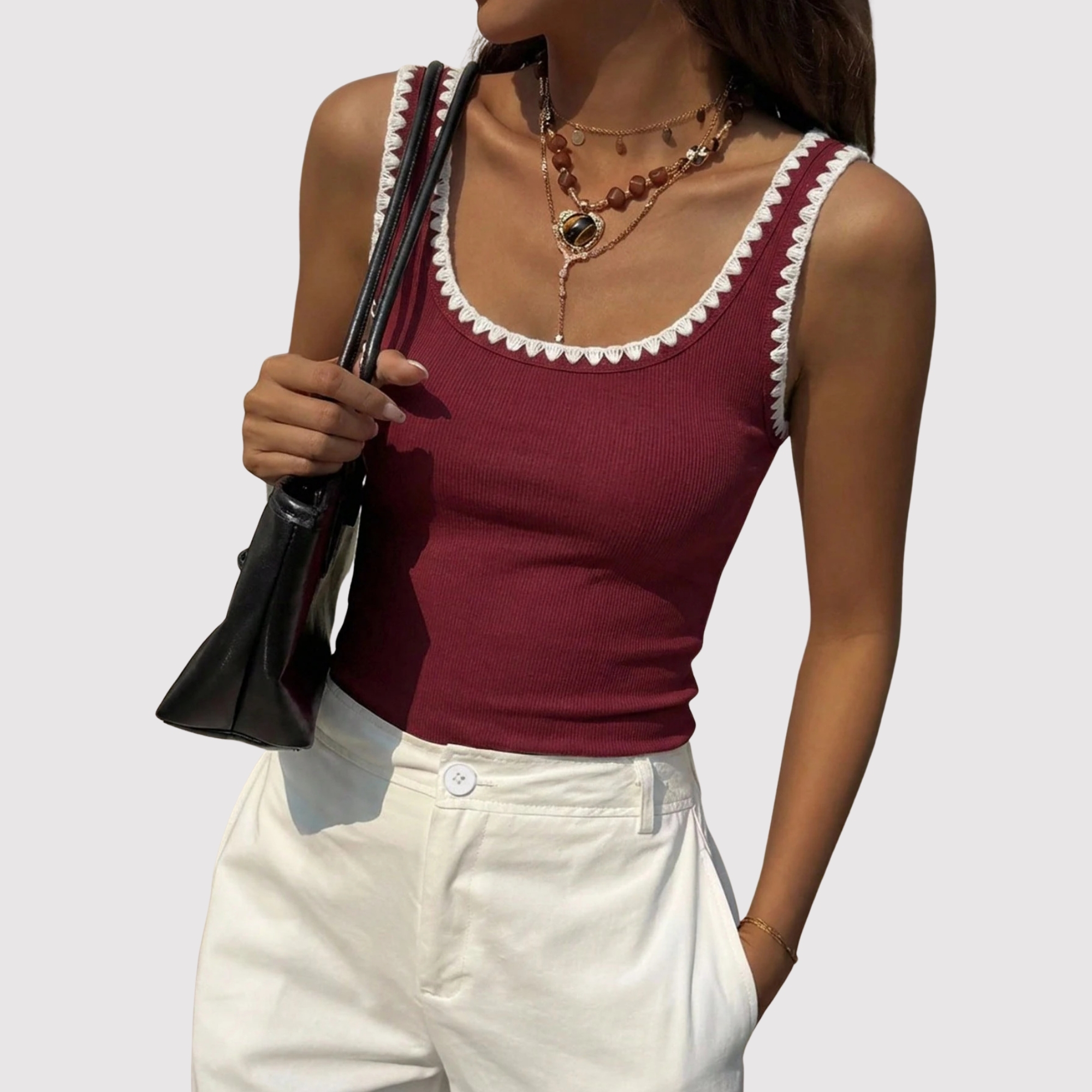 Casual Slim Sleeveless Tank Top For Women