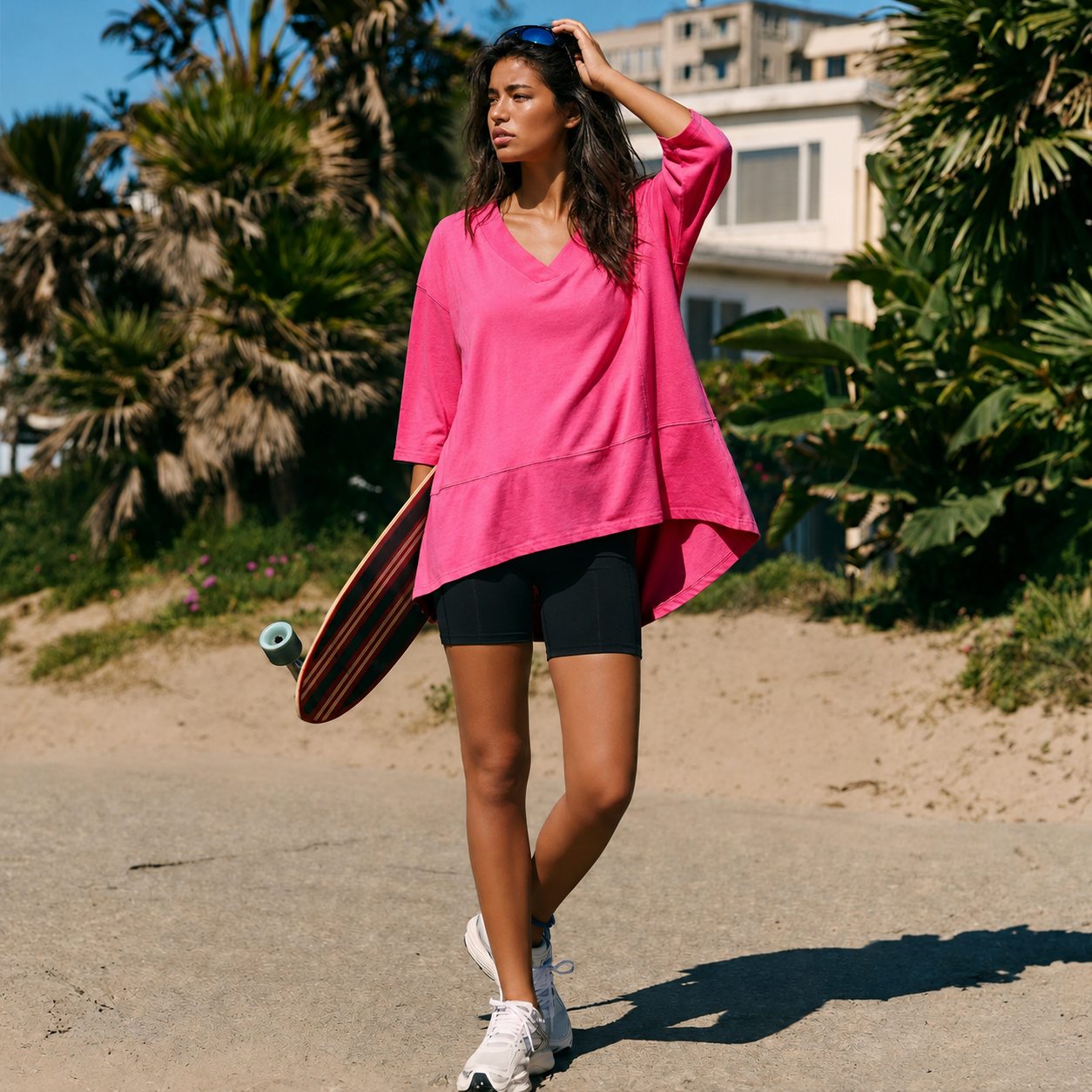 Soft Oversized Loose Fit Blouse Top For Women
