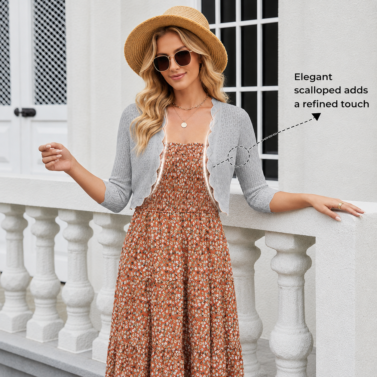 Casual Sleeve Bolero Shrug Cropped Cardigan For Women