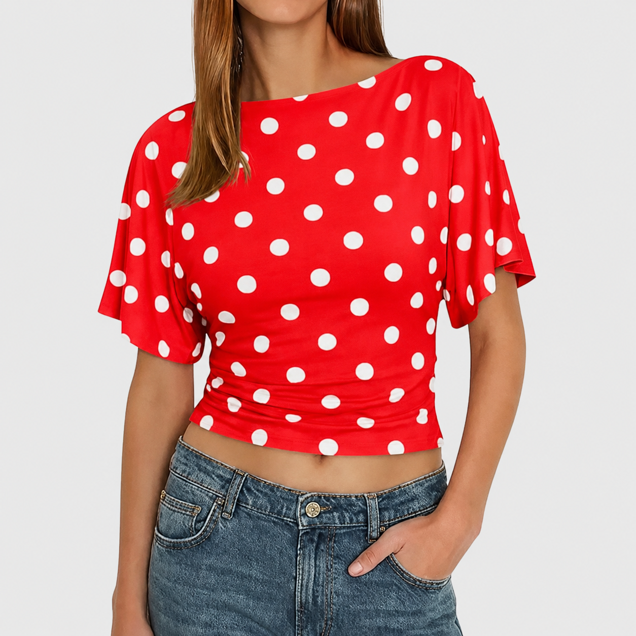 Soft Summer Wrap Short Sleeve Top For Women