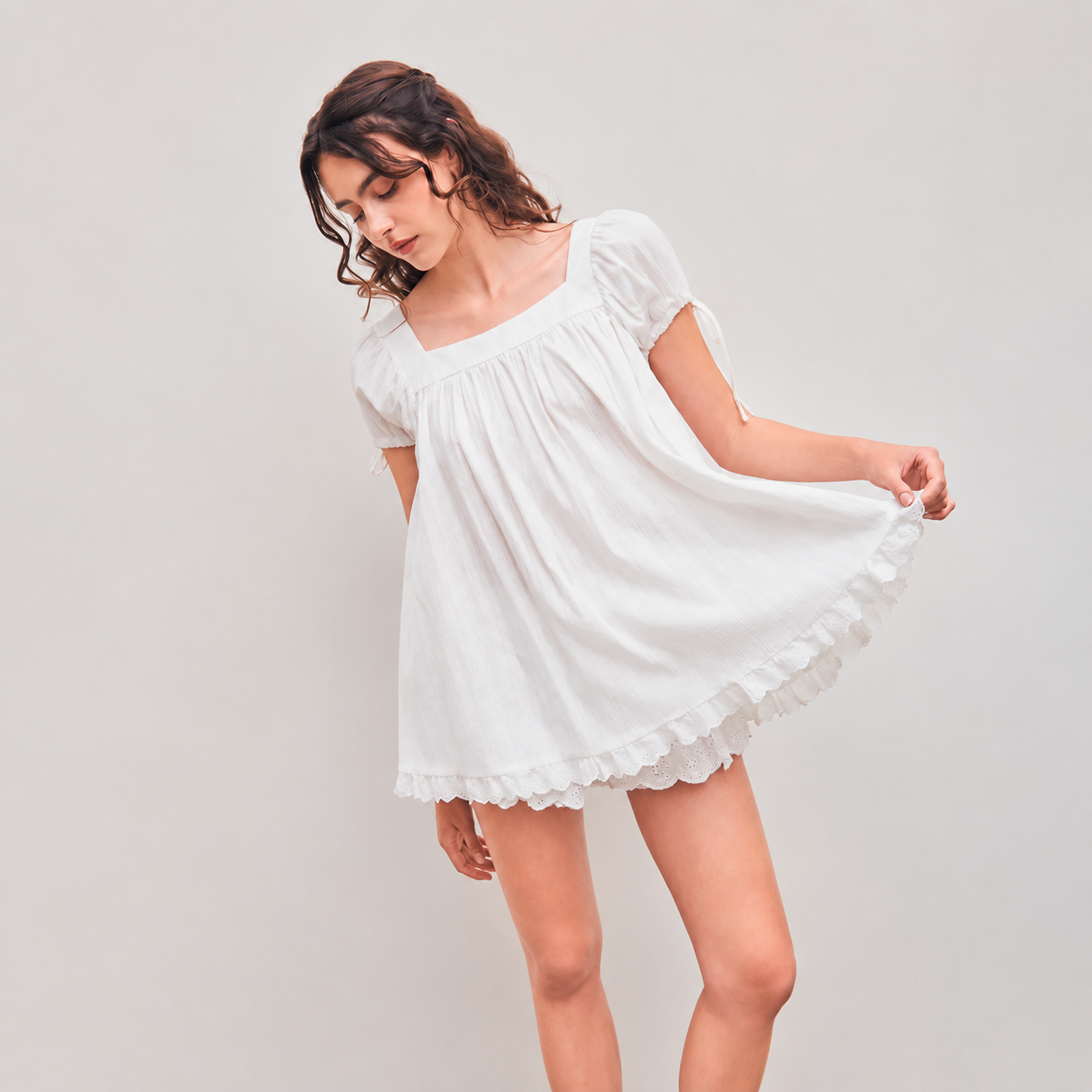 Casual Ruffle Short Sleeve Blouse For Women