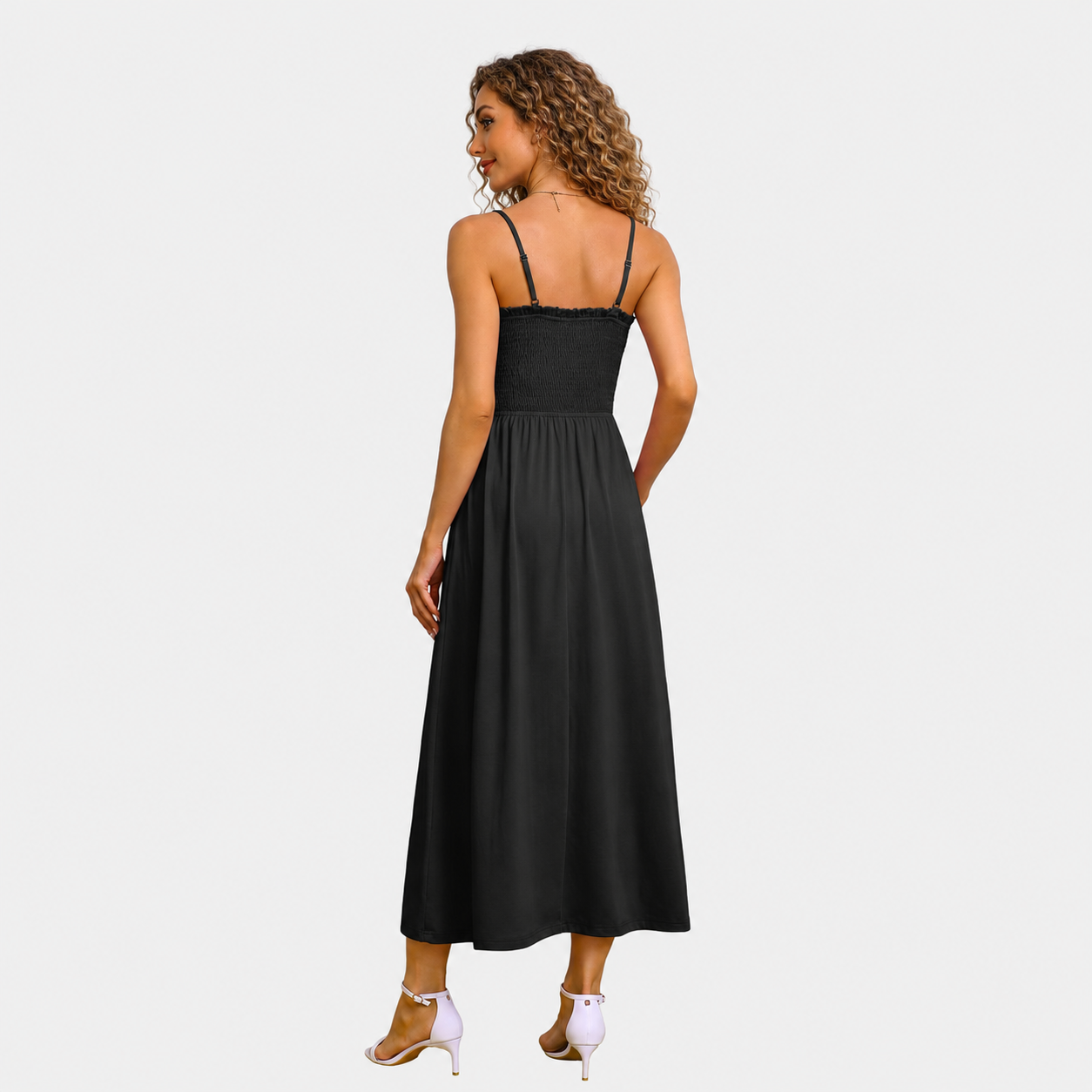Casual Boho Spaghetti Smocked Sundress For Women