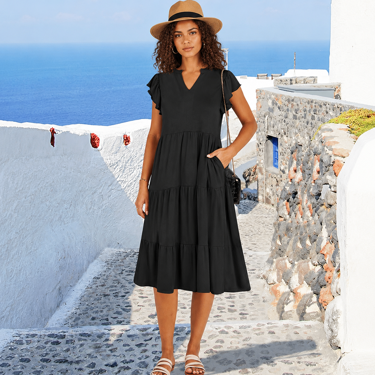 Casual Midi Boho Summer Dress For Women