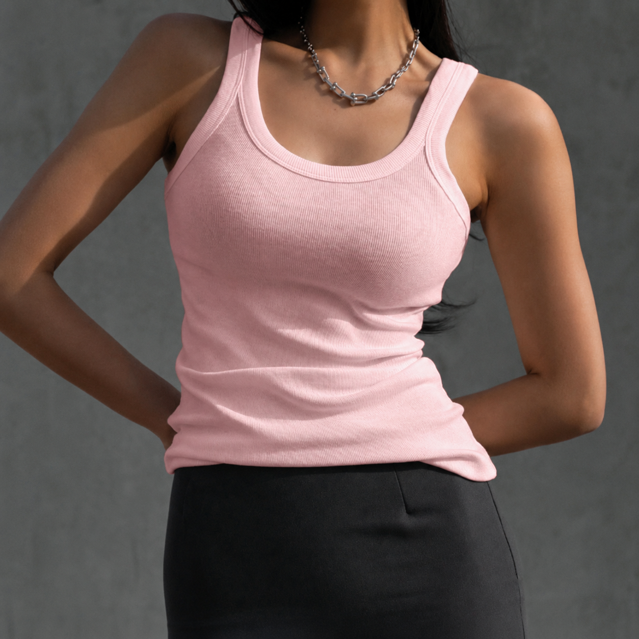 Casual Versatile Plain Tank Top For Women