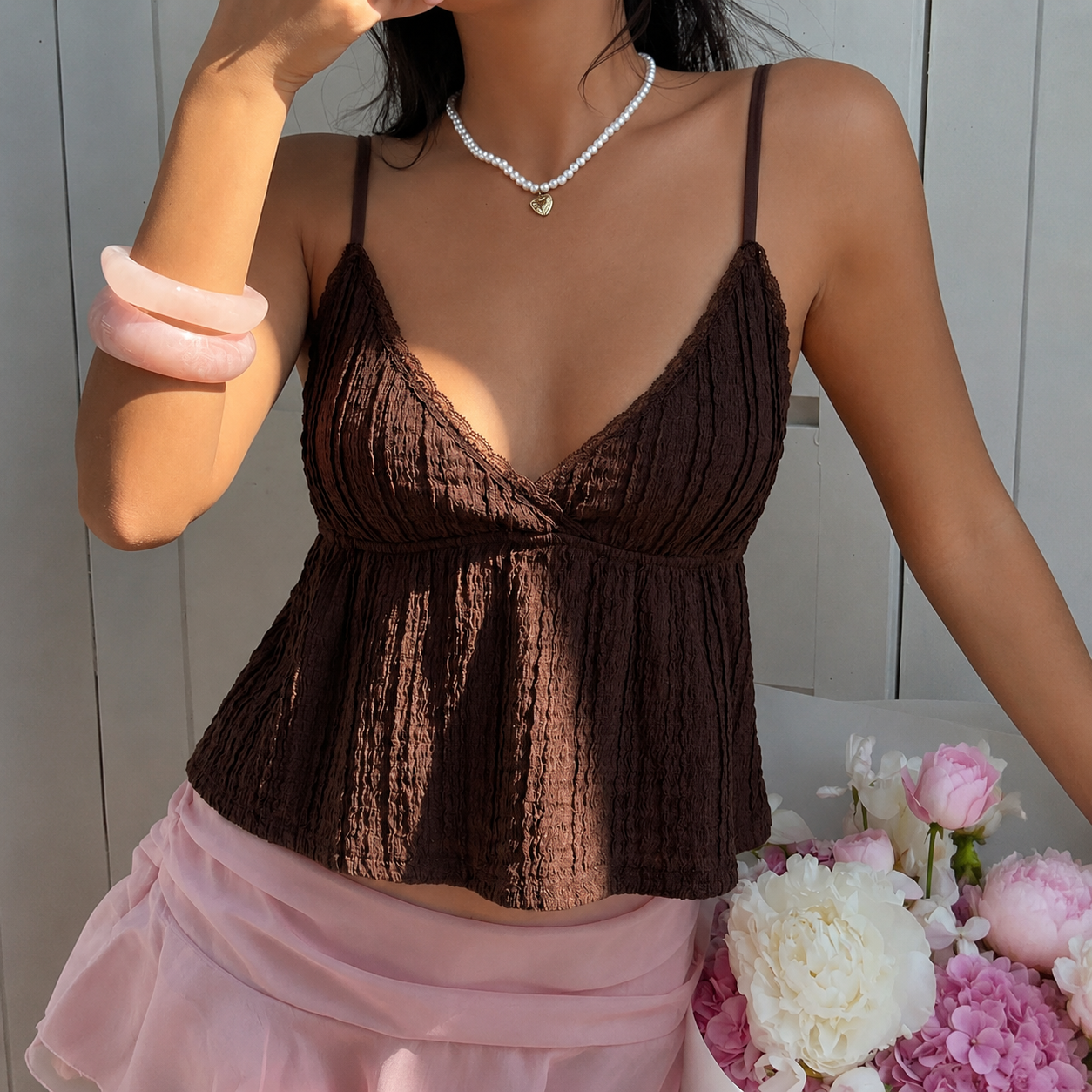 Casual Camisole Crop Sleeveless Tank Top For Women