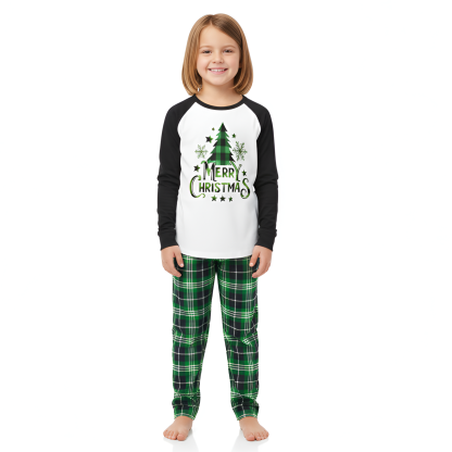 Christmas All Over Print Family Sleepwear with Tree Design