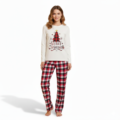 Christmas All Over Print Matching Family Pajama Set With Dog Outfit