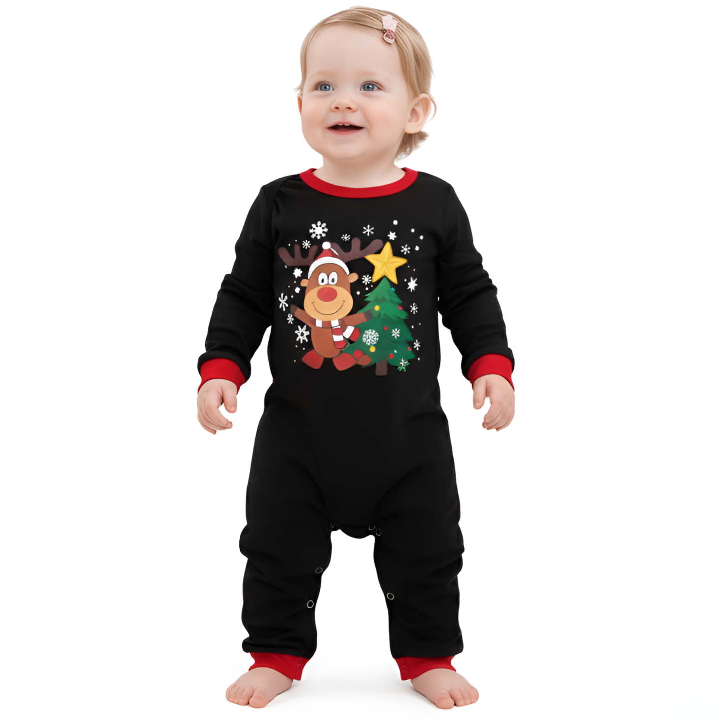 Christmas Reindeer Print Family Matching Pajama Sets
