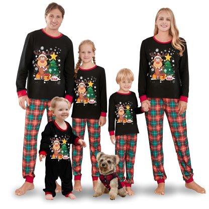 Christmas Reindeer Print Family Matching Pajama Sets