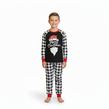 Christmas Santa Graphic Family Matching Pajama Set