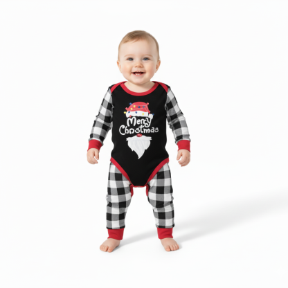 Christmas Santa Graphic Family Matching Pajama Set