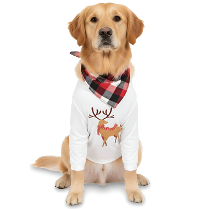 Classic Reindeer Plaid Family Christmas Pajama Set