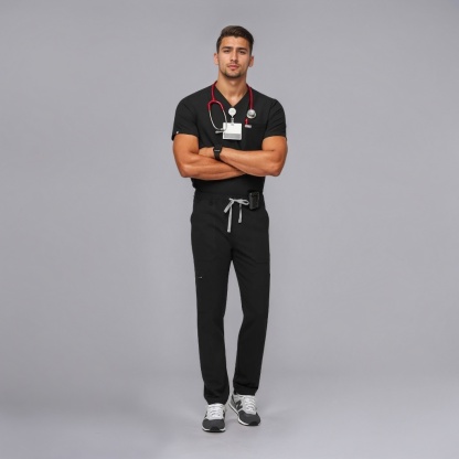 Comfortable Scrub Set For Men With Three Pocket Top And Pants