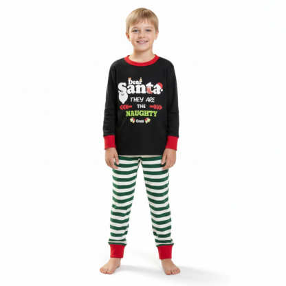 Dear Santa Letter Printed Christmas Family Pajama Set