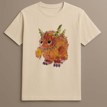 Horned flame creature