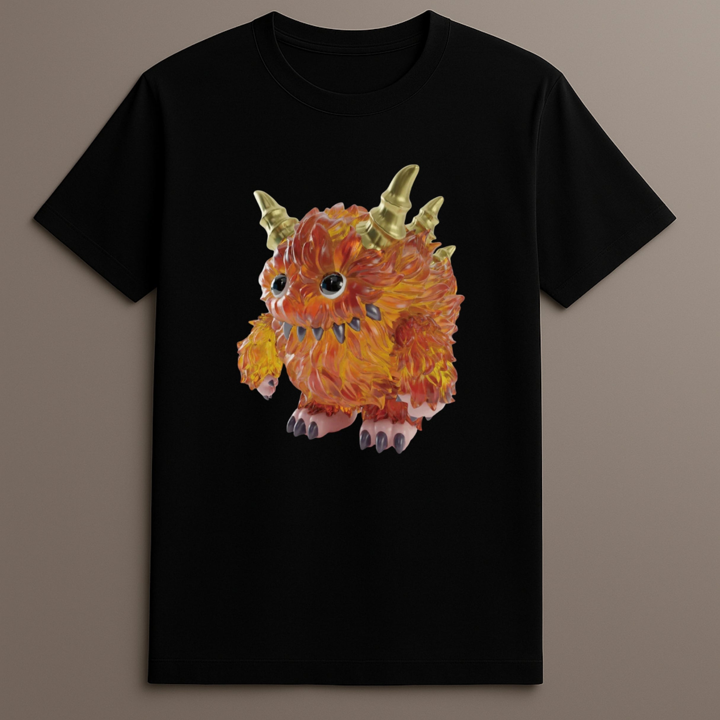 Orange horned beast