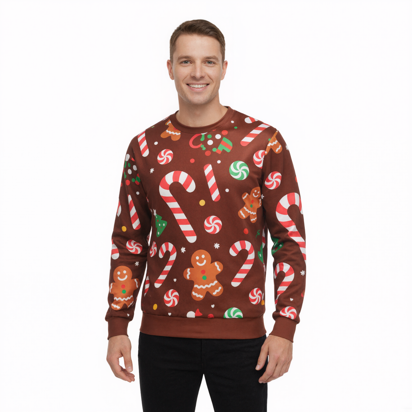 Funny 3D Print Christmas Ugly Sweater For Men And Women