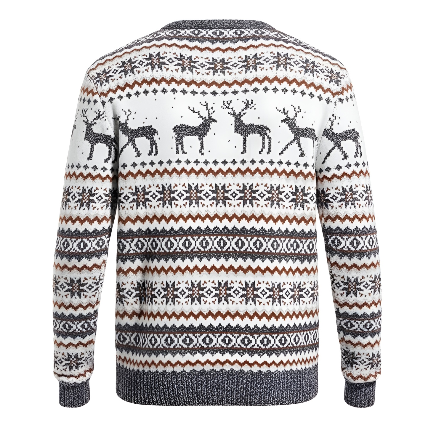 Ugly Christmas Sweater For Men With Rudolph Reindeer Design
