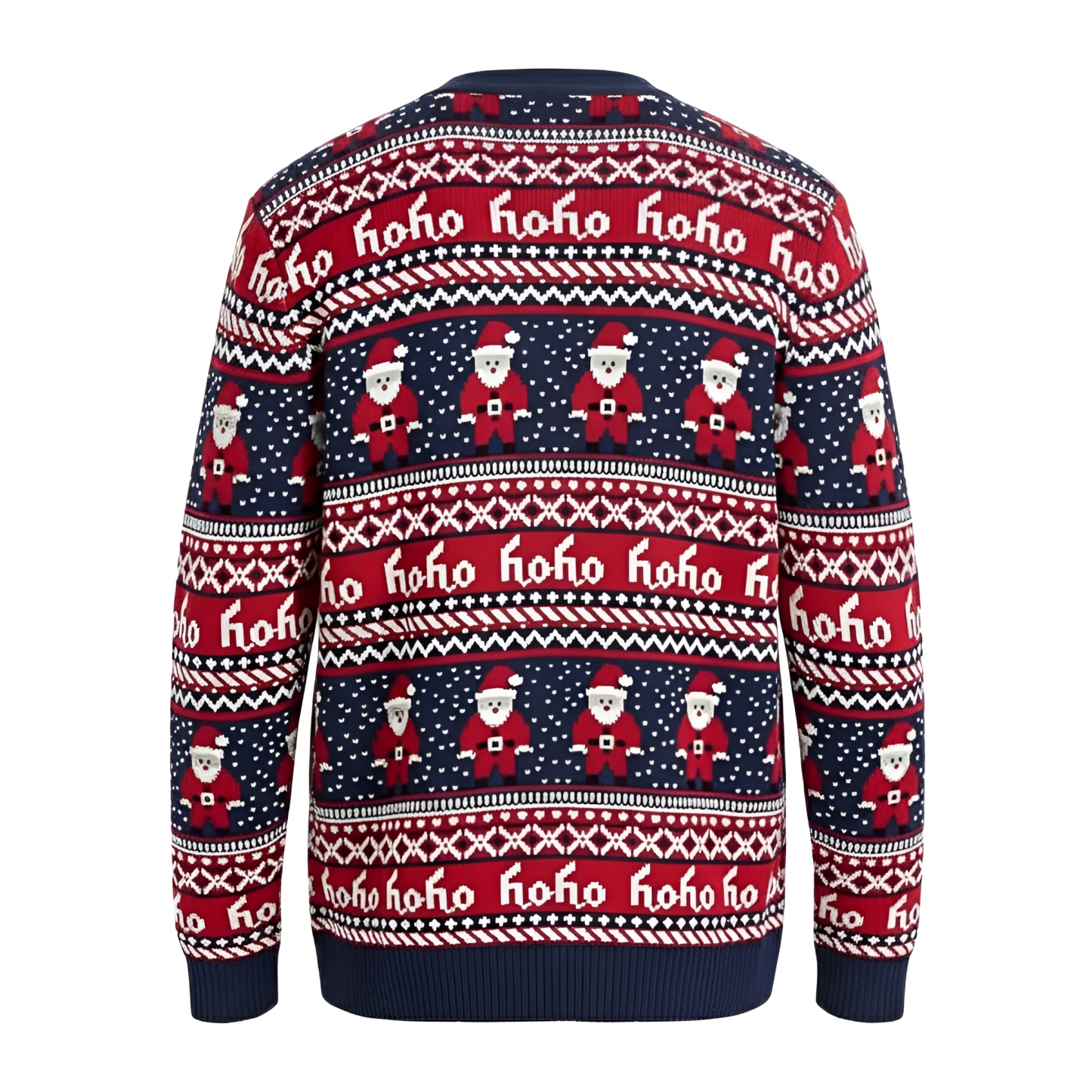 Ugly Christmas Sweater For Men With Rudolph Reindeer Design
