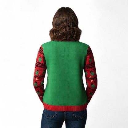 Ugly Christmas Sweater For Women With Festive Winter Design