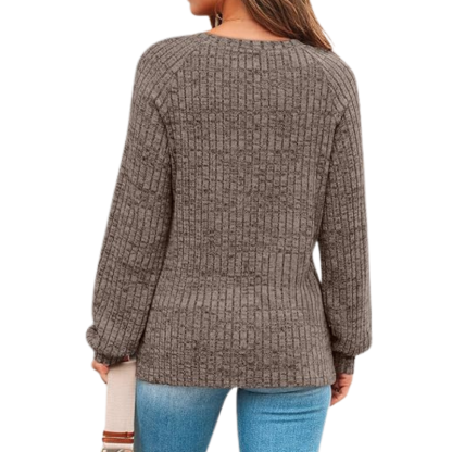 Womens Long Sleeve Sweater Casual Tunic Work Top