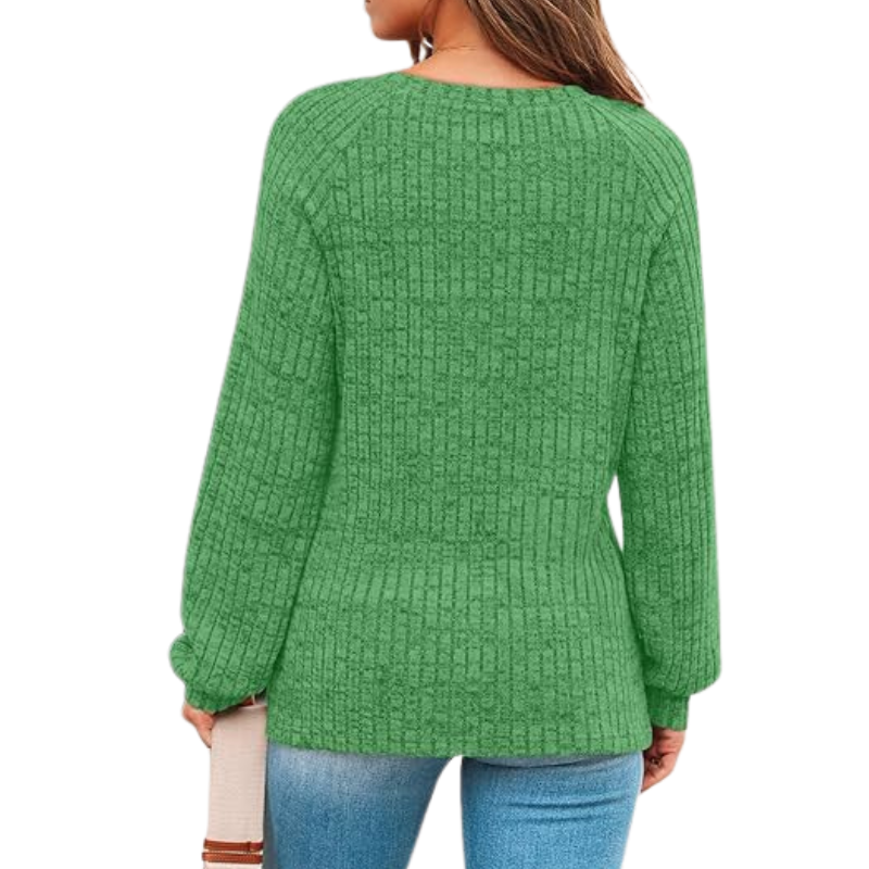 Womens Long Sleeve Sweater Casual Tunic Work Top