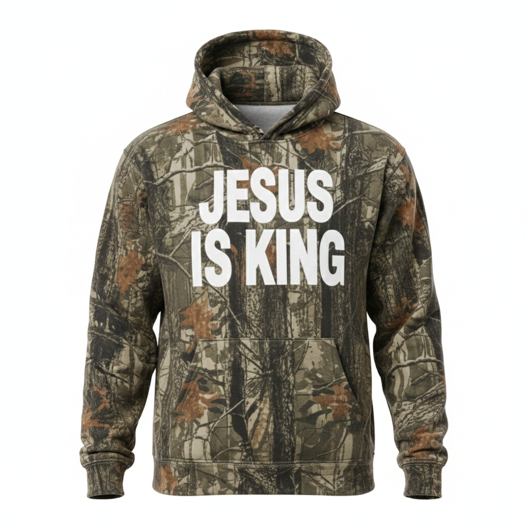 Jesus Is King Printed Hoodie