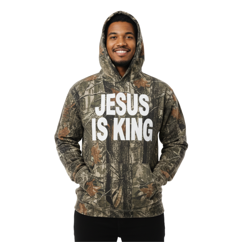 Jesus Is King Printed Hoodie
