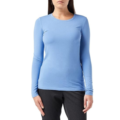 Women Long Sleeve Crewneck T Shirt Regular Fit Casual Top