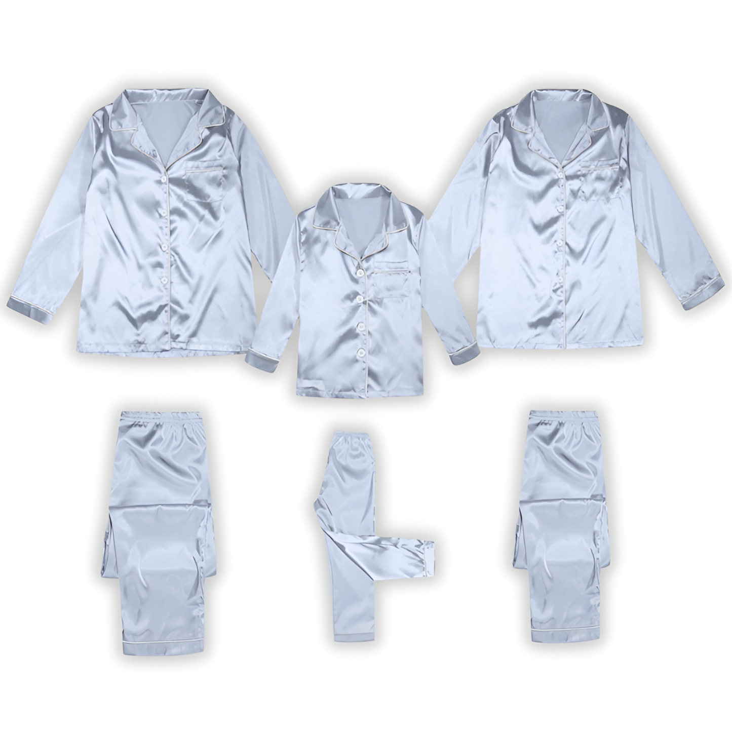 Matching Plain Family Pajama Set